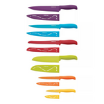 12-Piece Non-Stick Resin Dishwasher-Safe Kitchen Knife Set