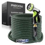 Relxitl 50ft Flexible Garden Water Hose w/10 Function Sprayer