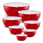 7-Piece Stainless Steel Nesting Mixing Bowls Set W/ Airtight Lids