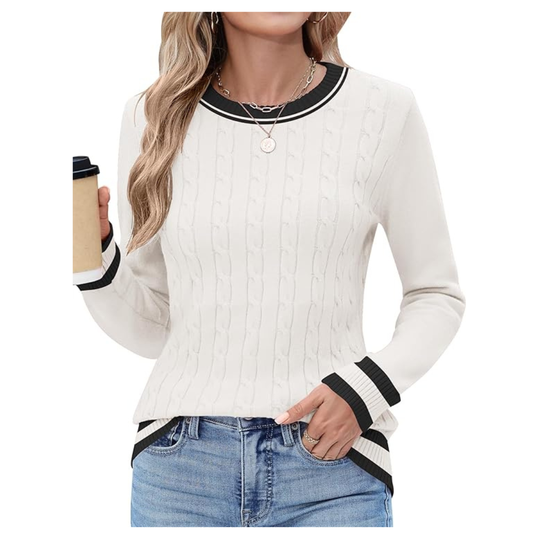 Rapbin Women's Crew Neck Sweater (10 Colors)
