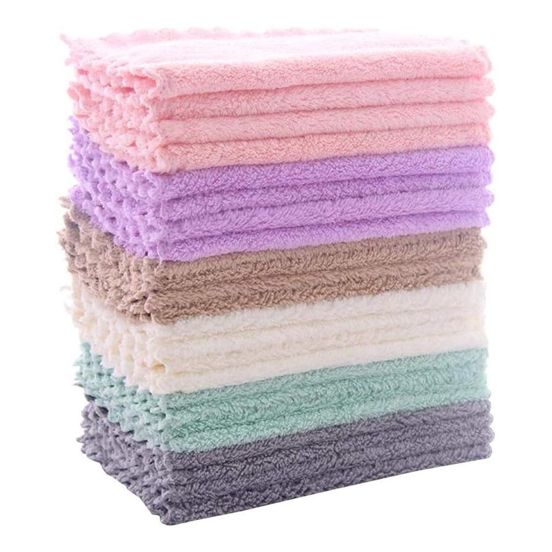 24-Pack Super Absorbent Reusable Cleaning Cloths