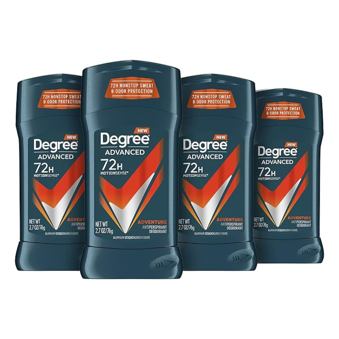 4-Pack 2.7oz Degree Advanced Men's Antiperspirant Deodorant