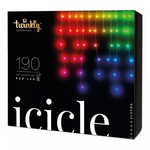 Twinkly Icicle App-Controlled 190 RGB LED Christmas Lights