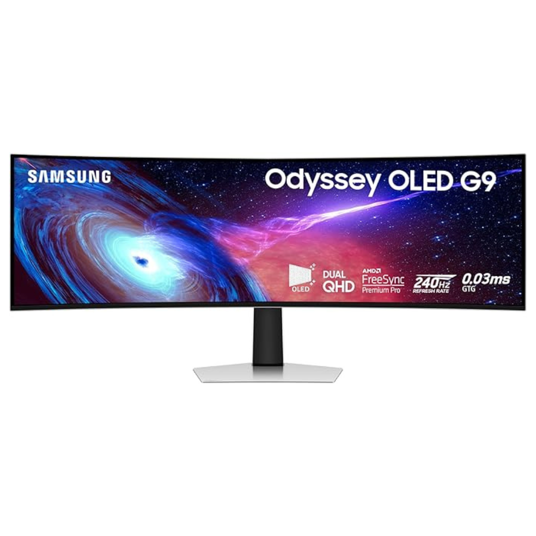 49" Samsung Odyssey Curved 240Hz 0.03ms HDR OLED Freesync and G-SYNC Compatible Gaming Monitor