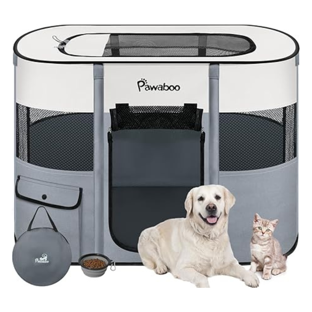 Pawaboo Waterproof Portable Pet Playpen