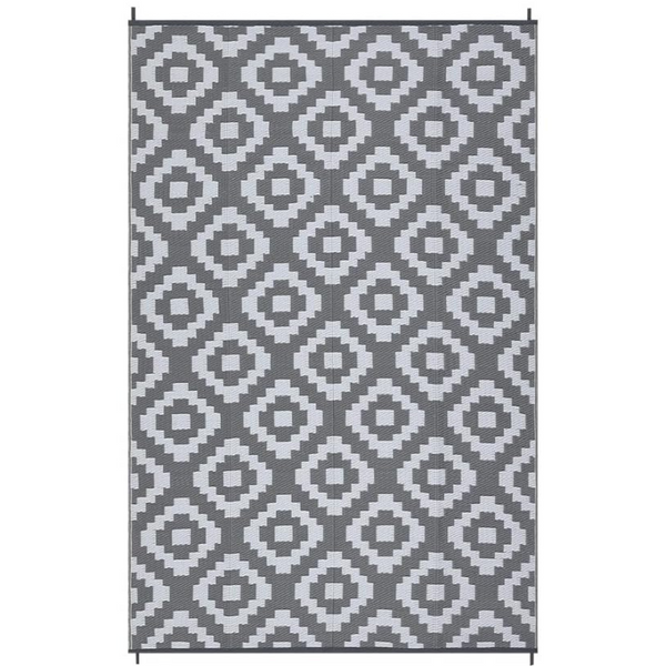 5ftx 8ft Lightweight Portable Plastic Straw Outdoor Rug