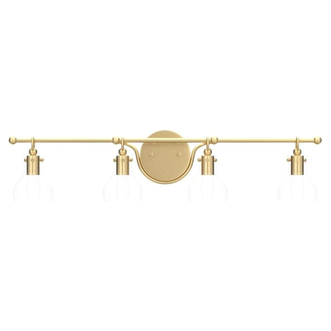 Ksana Gold Modern 4 Light Bathroom Fixtures