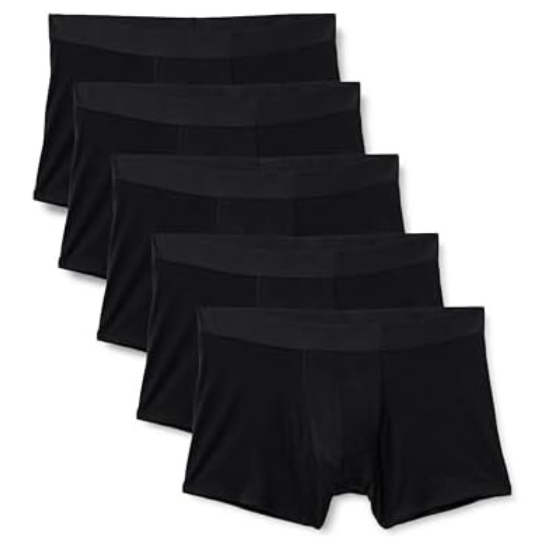 Amazon Essentials Men's Cotton Jersey 5" Boxer Brief (4 Colors)