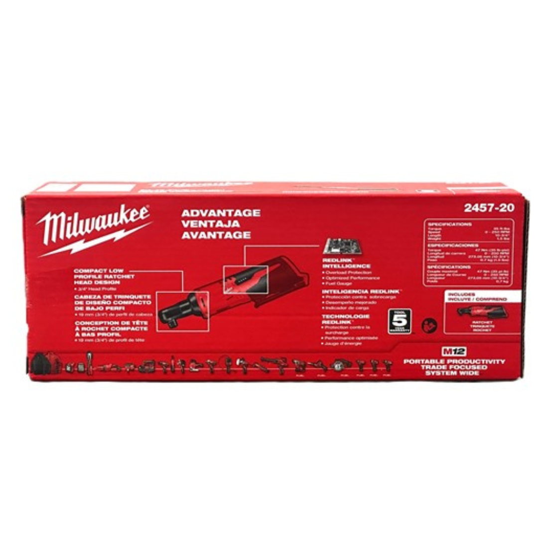 Milwaukee M12 Cordless 3/8" Sub-Compact Ratchet (Tool Only)