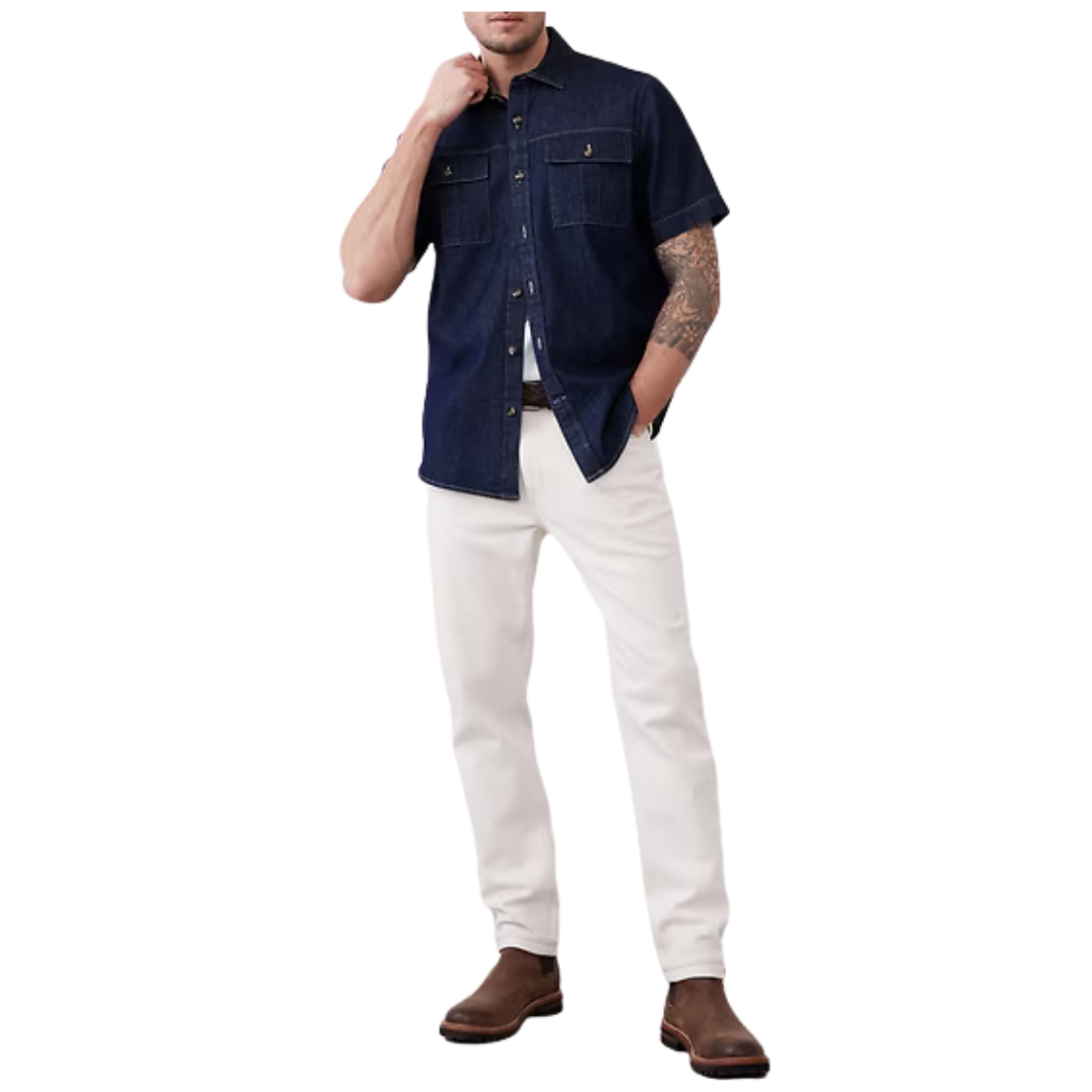 Banana Republic Factory Men's Authentic Indigo Shirt