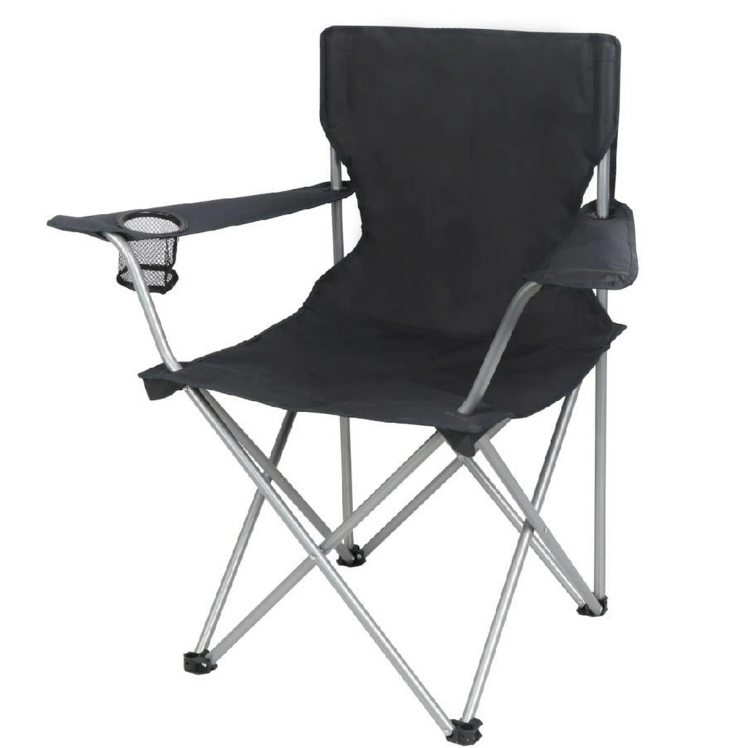 Ozark Trail Basic Quad Folding Camp Chair With Cup Holder (Various)