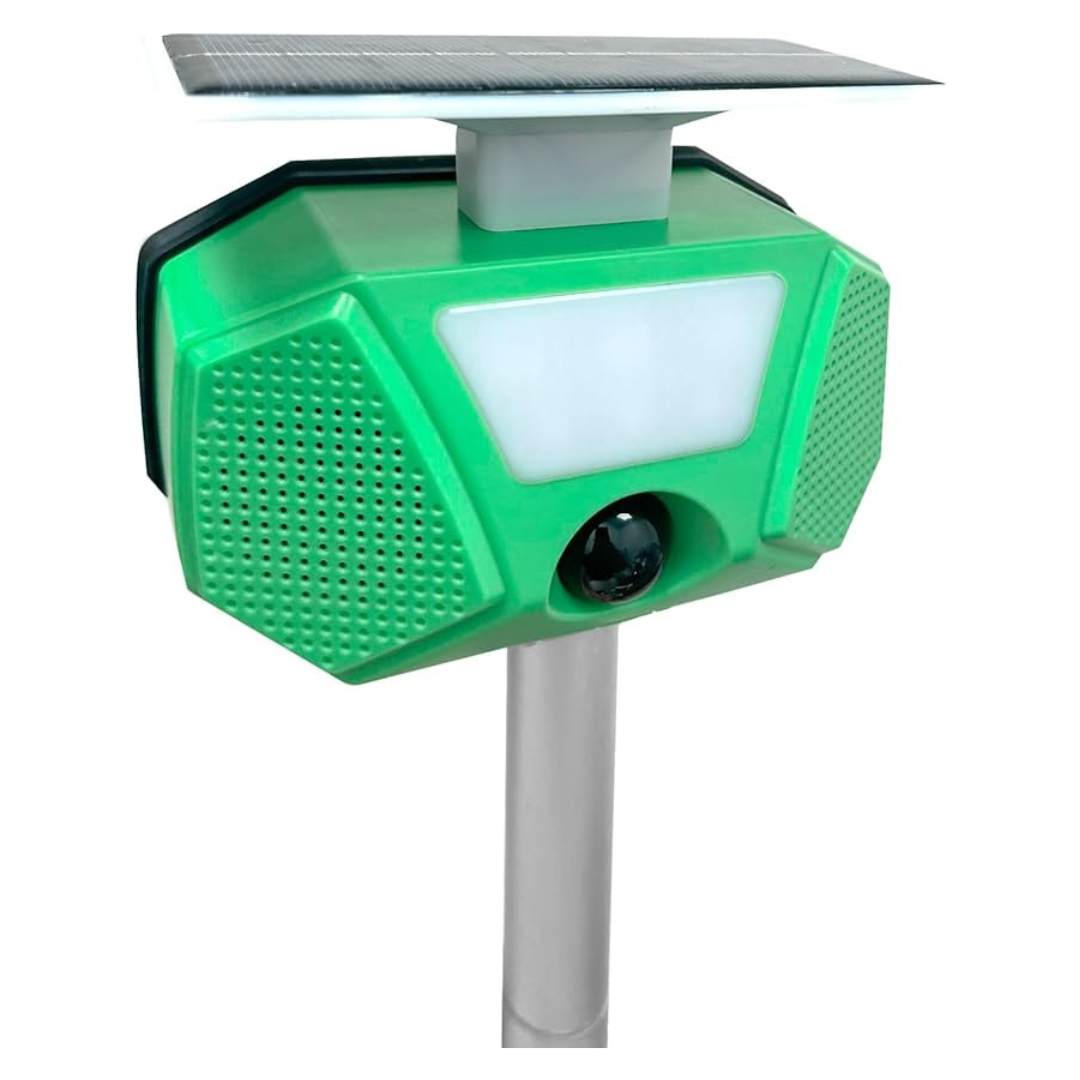 Solar Ultrasonic Motion LED Animal Repeller