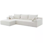 109" W Chenille Modular Sectional Sofa