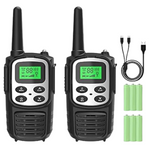 2-Pack Fvamom Rechargeable Long Range Walkies Talkies W/22 Channels