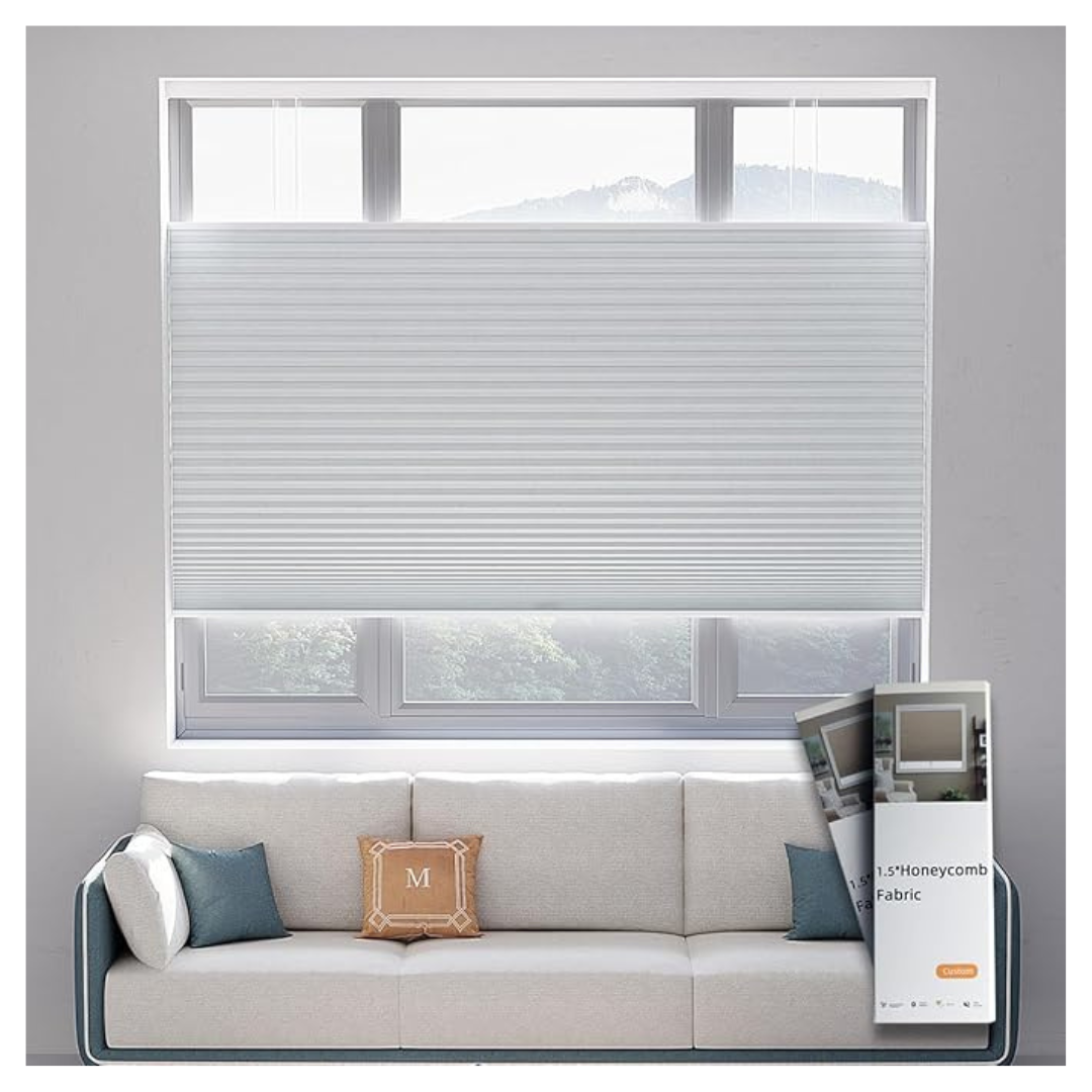Uilvffo Cellular Shades Honeycomb Blinds (5" L x 3" W)