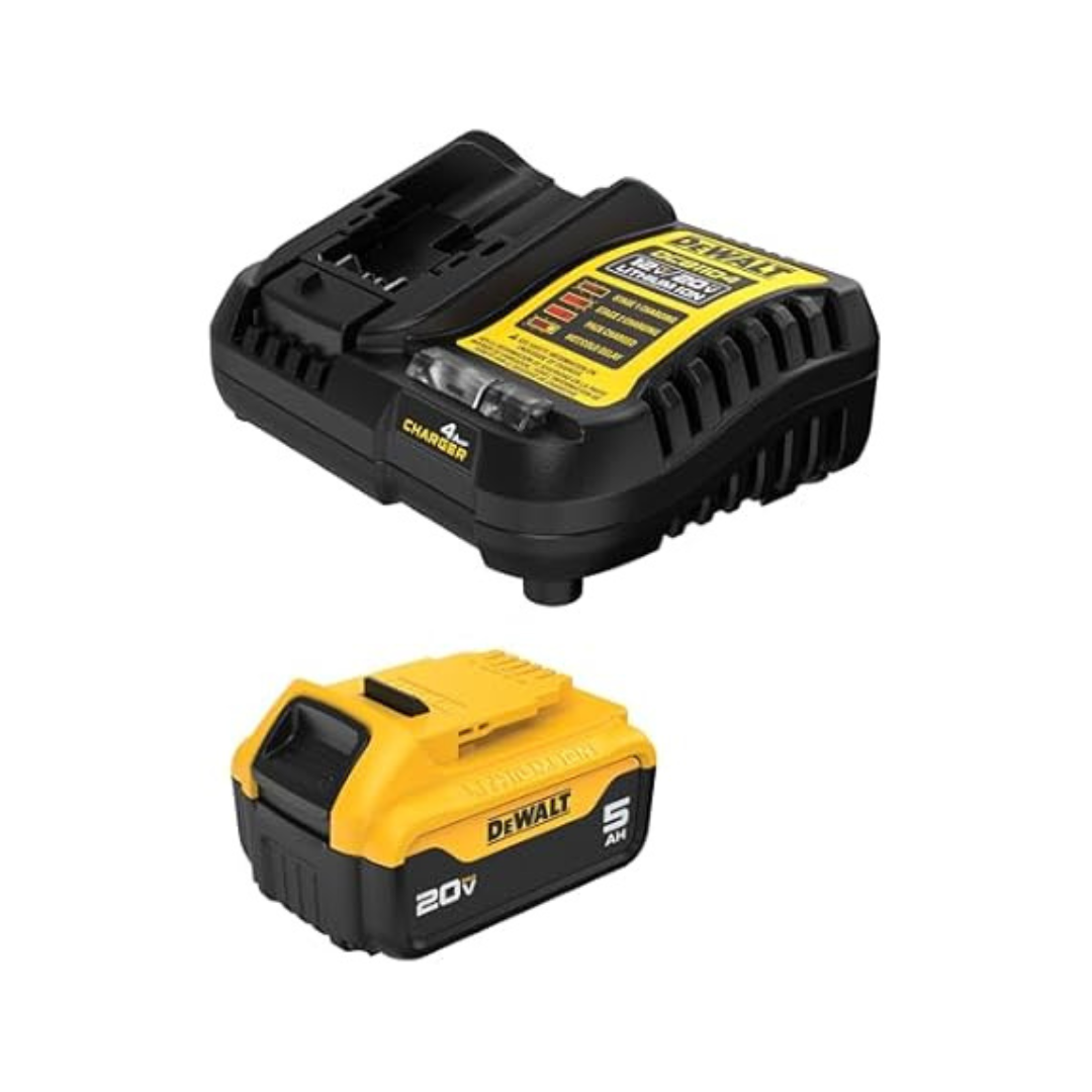 Dewalt 20V MAX 5Ah Lithium Ion Battery & Charger Kit
