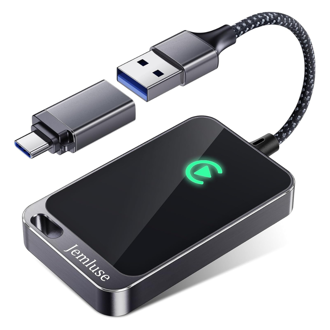 Jemluse CTT168-1 Wireless CarPlay Adapter For iPhone With No Latency