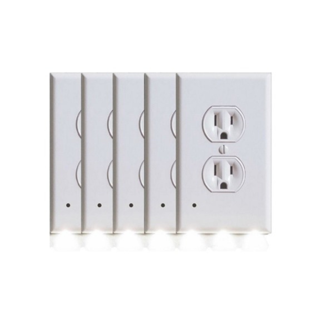 5-Pack BH Outlet Cover With Built-In LED Night Light