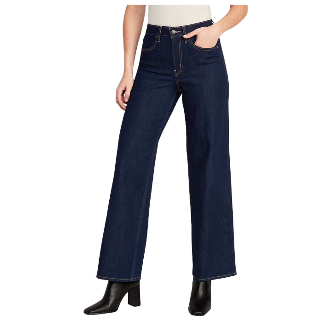 Old Navy Women's High-Waisted Wow Wide-Leg Jeans