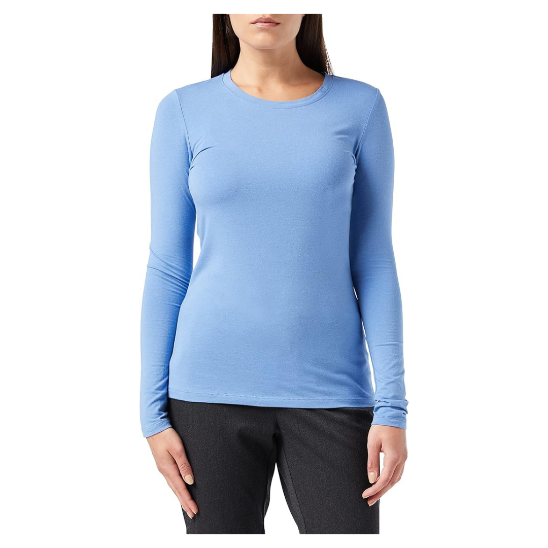 Amazon Essentials Women's Regular-Fit Long-Sleeve Crewneck T-Shirt