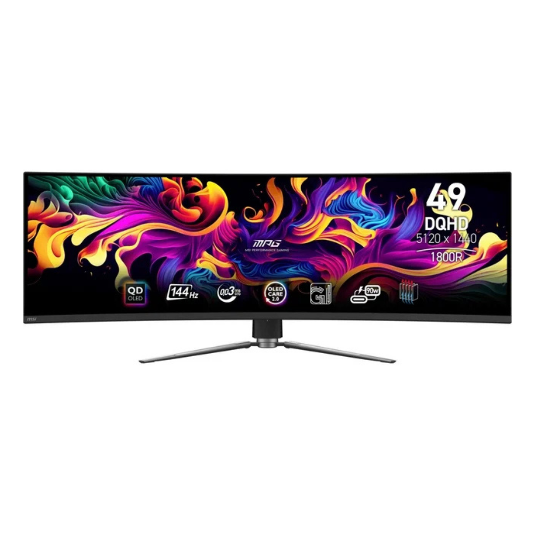 49" MSI MPG 491CQP QD-OLED 144Hz 0.3ms HDR Curved Gaming Monitor