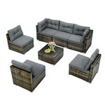 Segmart 7-Piece Outdoor Rattan Sectional Sofa Set (Various)