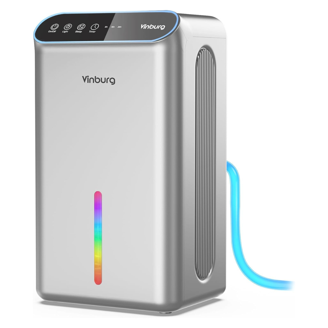 85Oz Water Tank, 800 Sq.ft Dehumidifier With Drain Hose