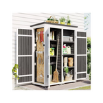65.7" Waterproof Roof Garden Tool Storage Shed Cabinet