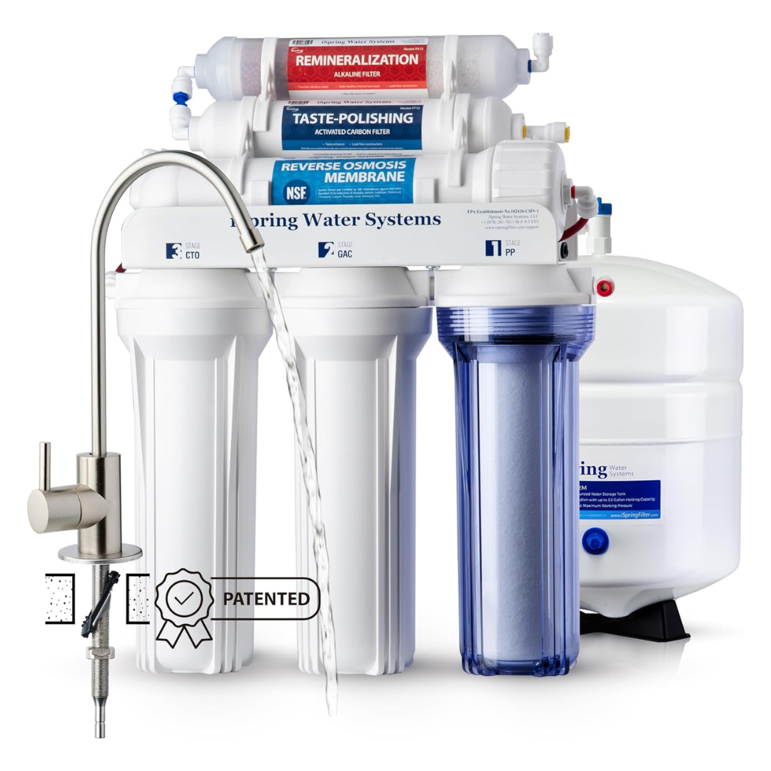 iSpring RCC7AK 6-Stage RO Water Filter System With Remineralization