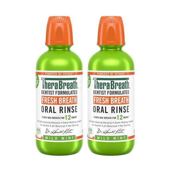 2-Pack 16-Oz TheraBreath Fresh Breath Mouthwash (Mild Mint)