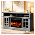 August Grove Anias TV Stand With Electric Fireplace For TVs Up To 75"