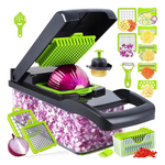 16-in-1 Multi-Function Chopper & Mandoline Slicer