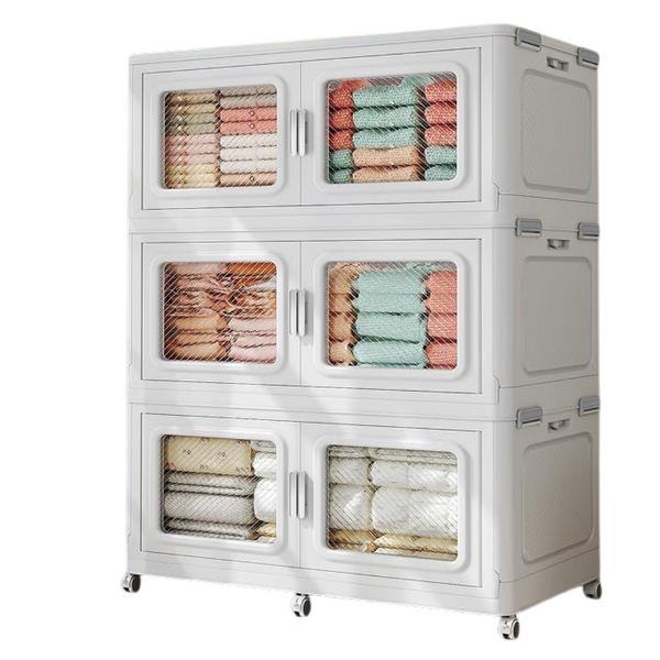 3-Pack BROVIEW 660 Qt Stackable Storage Bin With Lid