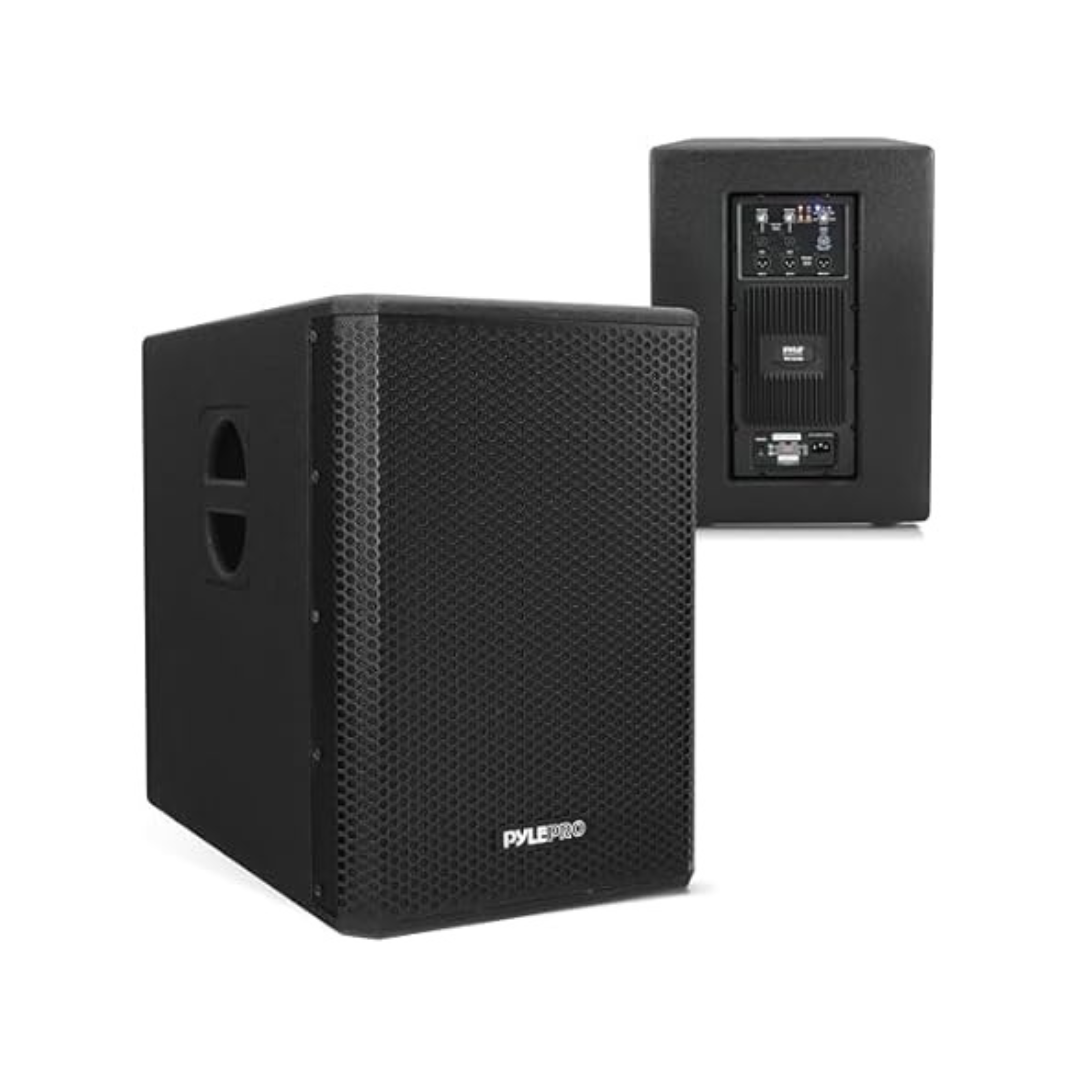Pyle 1600 Watt Box Subwoofer Speaker System Set With DSP