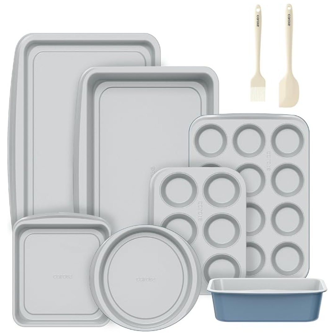 Carote 9-Piece Nonstick Stackable Baking Pans Set