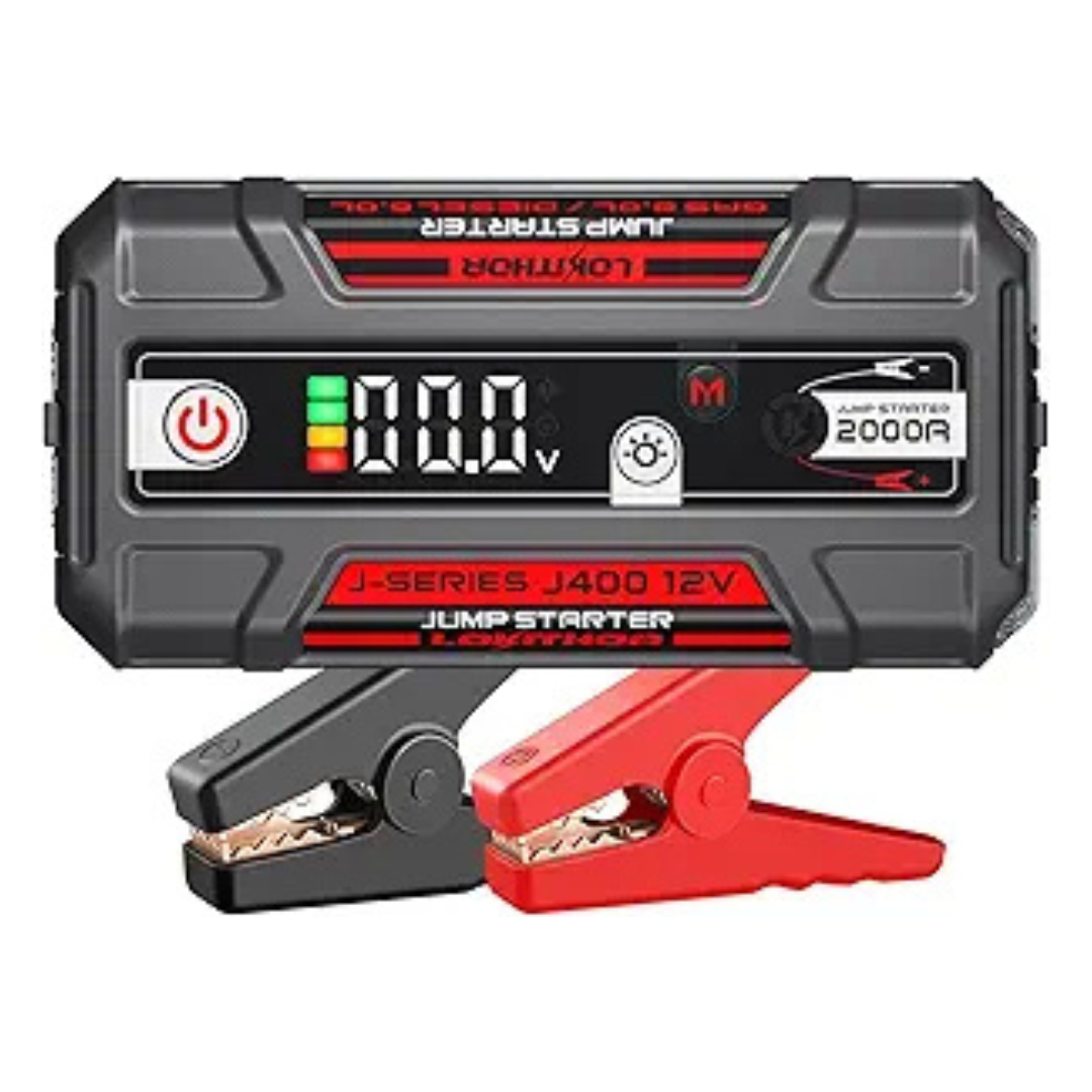 2000A 12V Portable Car Jump Starter with Jumper Cables