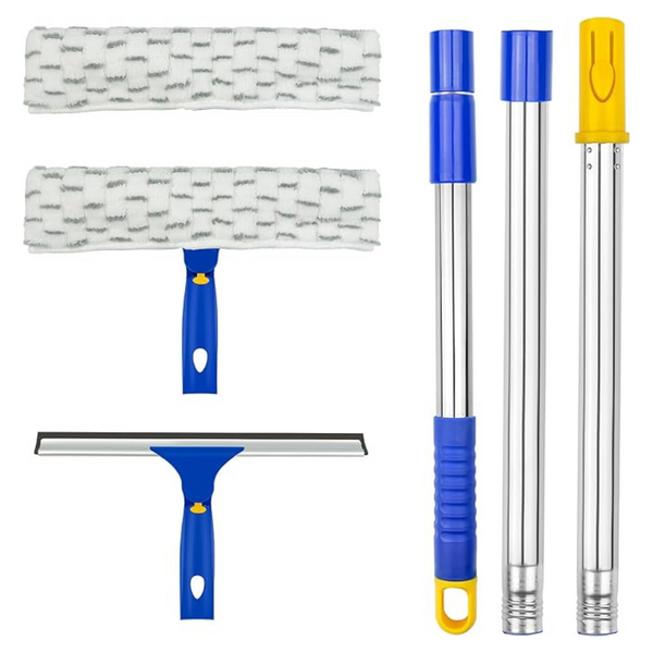 Window Washing Kit with Extension Pole
