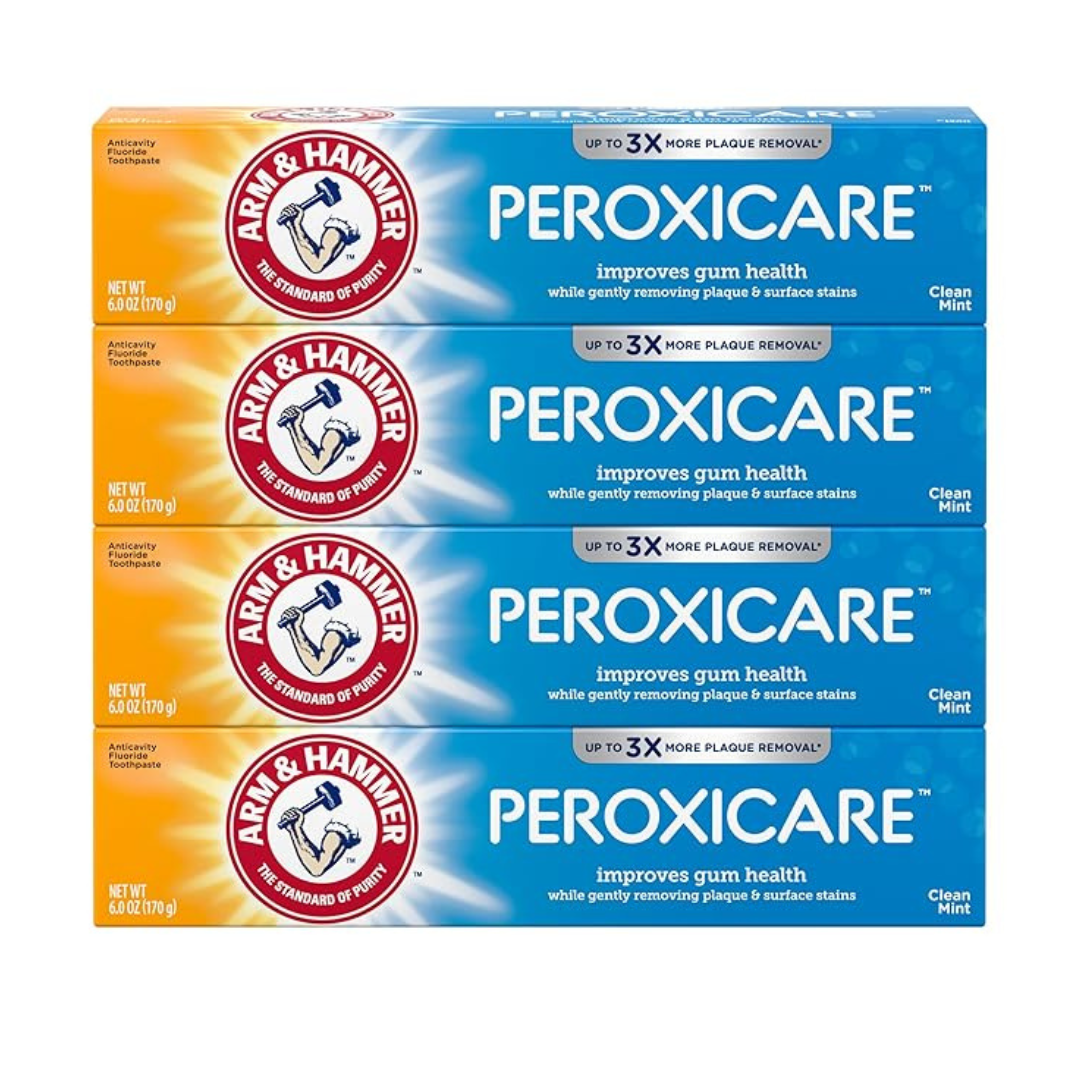 4-Pack 6-Oz Arm & Hammer Peroxicare Toothpaste (Clean Mint)