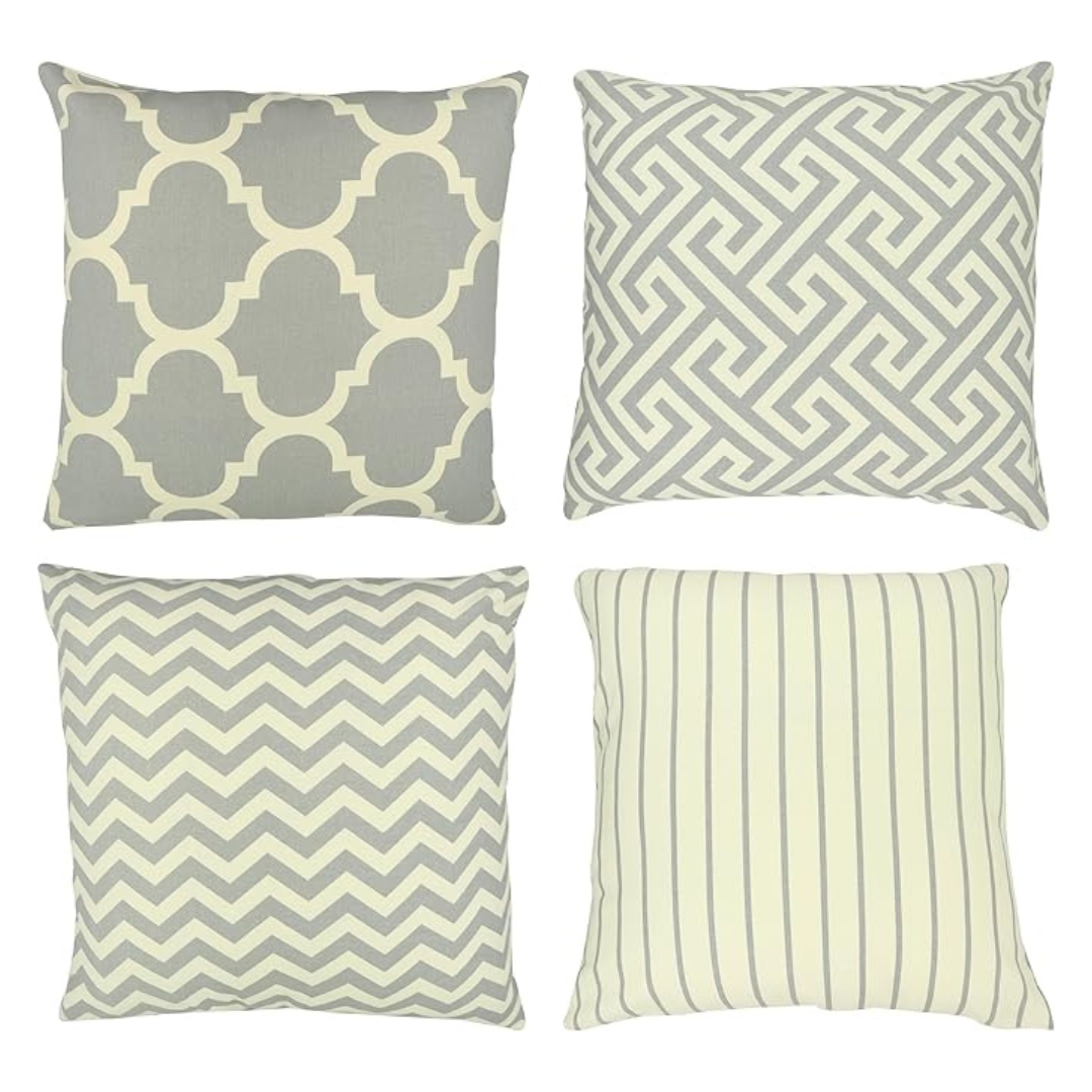 4-Pack 18" x 18" Spring Summer Easter Sofa Pillow Covers