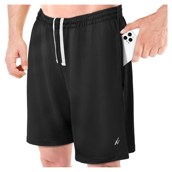 NY Threads Men's Athletic Quick Dry Workout Shorts