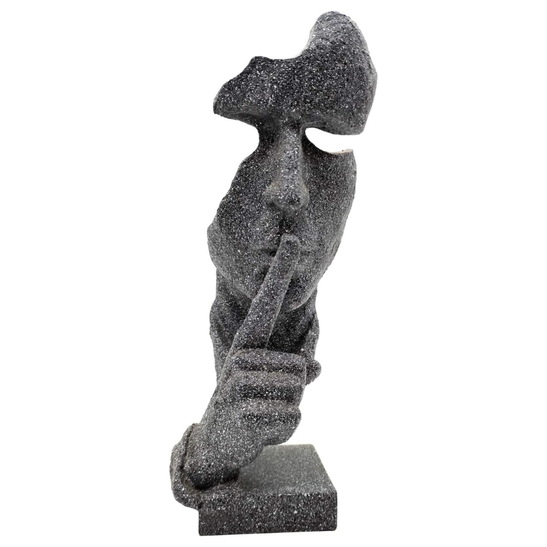 Keep-Silence Creative Face Thinker Statue