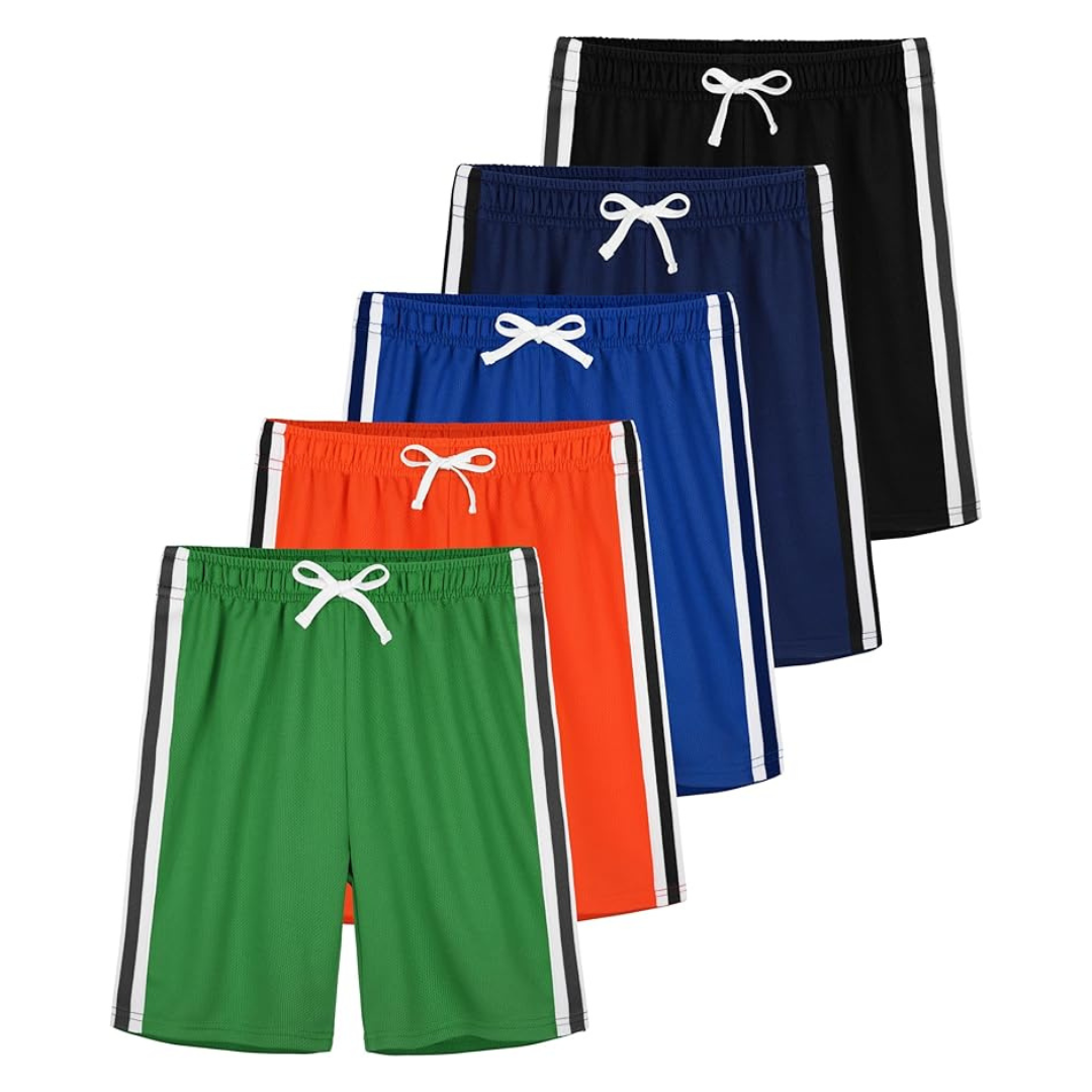 5 Pack Athletic Quick Dry Active Sports Shorts (Various)