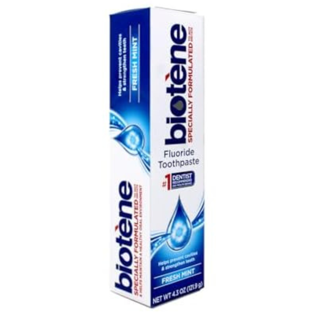 4.3oz Biotene Fluoride Cavity Prevention Fresh Mint Toothpaste