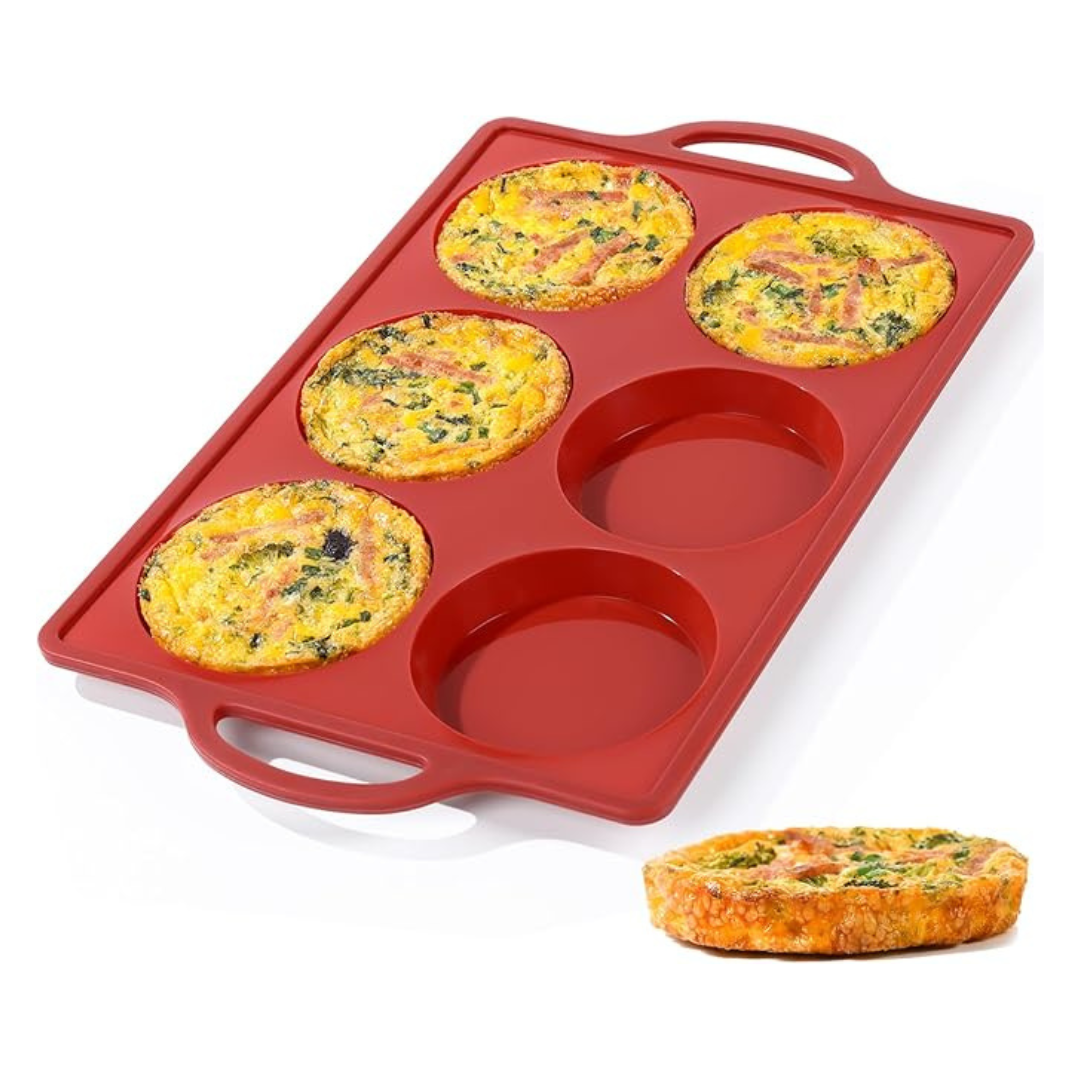 4" Metal Frame Round Muffin Top Pan Non Stick