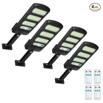4 Pack 2000LM 213 LEDs Solar Parking Lot Lights