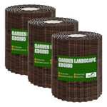 60ft SnugNiture 3 Rolls 8" x 20' Metal Garden Edging Border