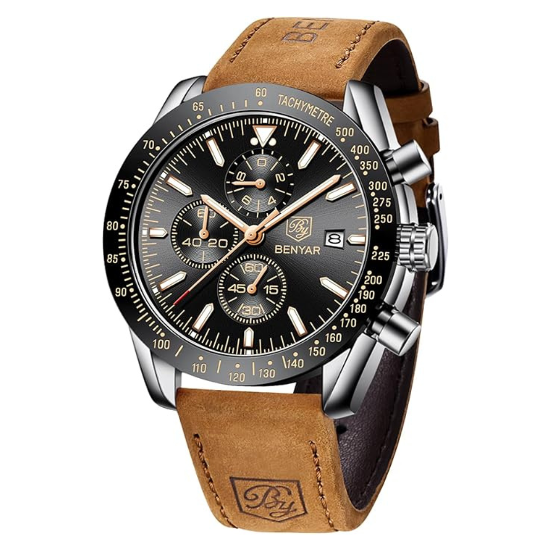 Men's Analog Quartz Chronograph Waterproof Watch (Various)