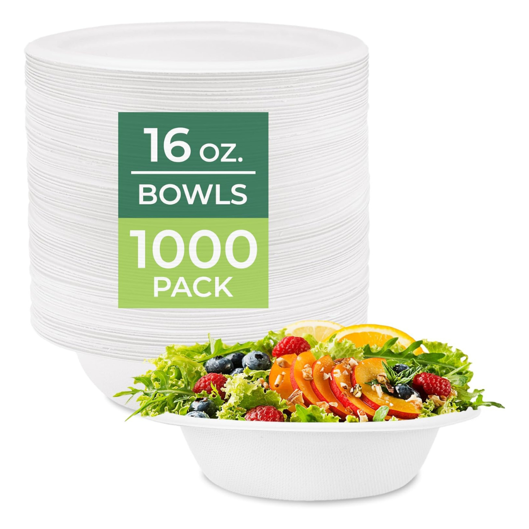 1000-Pack 16 oz Freshware Paper Bowls
