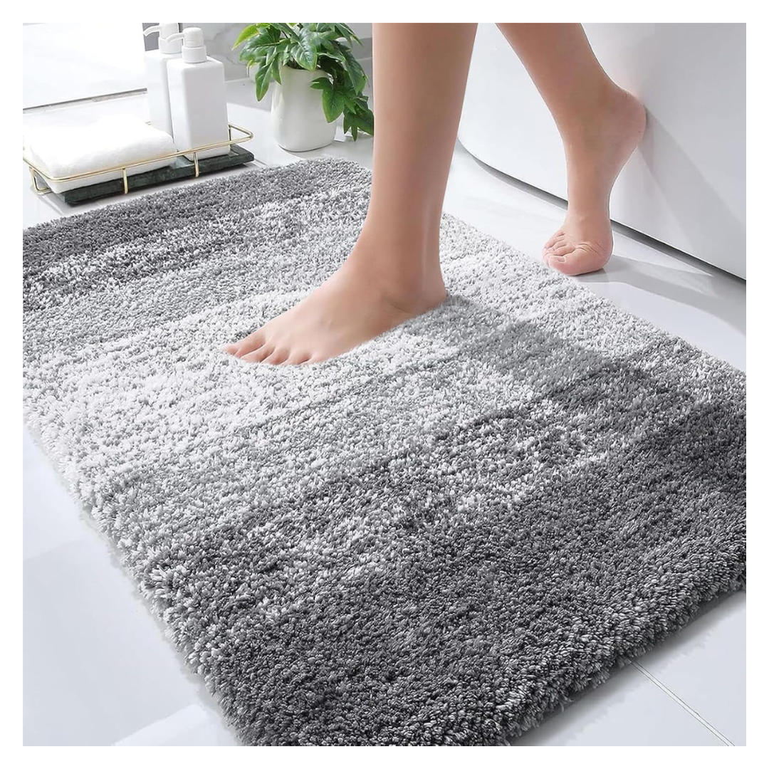 Olanly 30" x 20" Non-Slip Plush Shaggy Luxury Bathroom Rugs Mat