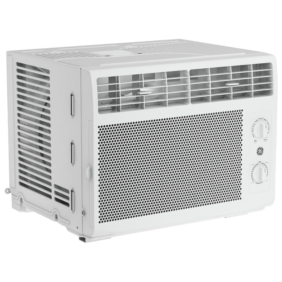 5000-BTU GE Window Air Conditioner Unit For Small Rooms Up To 150 sq ft